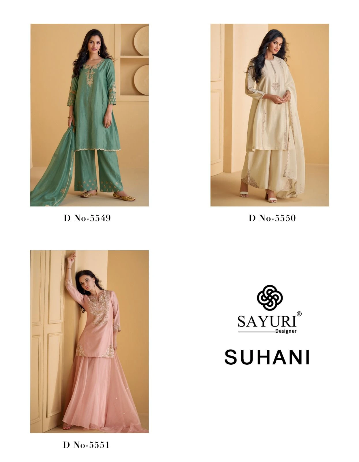 Sayuri Designer Suhani Pure Real Silk Wholesale Designer Suit Catalog — Wholesale Readymade Suit, Sayuri Designer wholesale from Surat — view 4